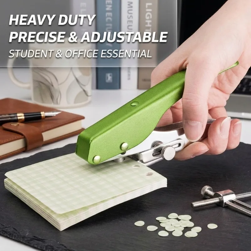 Heavy Duty Single Hole Puncher with Adjustable Depth Scale Metal Professional Circle Paper Punch 3mm 6mm 8mm for ID Card PVC DIY
Heavy Duty Single Hole Puncher with Adjustable Depth Scale Metal Professional Circle Paper Punch 3mm 6mm 8mm for ID Card PVC DIY