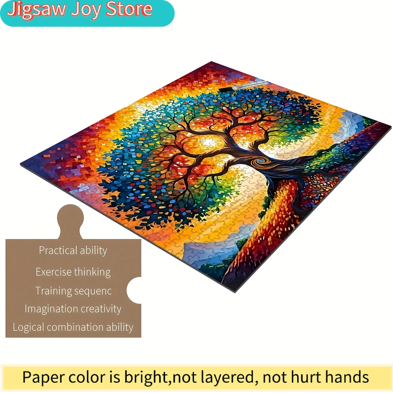 Jigsaw Puzzle for & Families - Vibrant Tree of Life Design, Scratch-Resistant, Portable, Interlocking Wood Craft Supplies, Pe
Jigsaw Puzzle for & Families - Vibrant Tree of Life Design, Scratch-Resistant, Portable, Interlocking Wood Craft Supplies, Pe