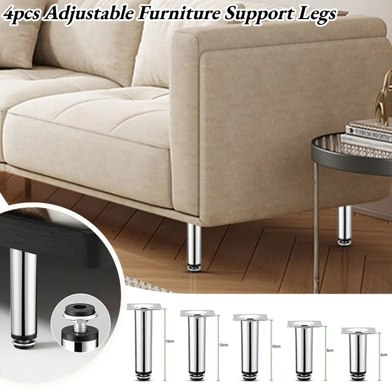 6-15cm Adjustable Furniture Support Legs Metal Telescopic Feet for Sofa Bed Desk Cabinet TV Stand Anti-Slip Replacement Legs
6-15cm Adjustable Furniture Support Legs Metal Telescopic Feet for Sofa Bed Desk Cabinet TV Stand Anti-Slip Replacement Legs