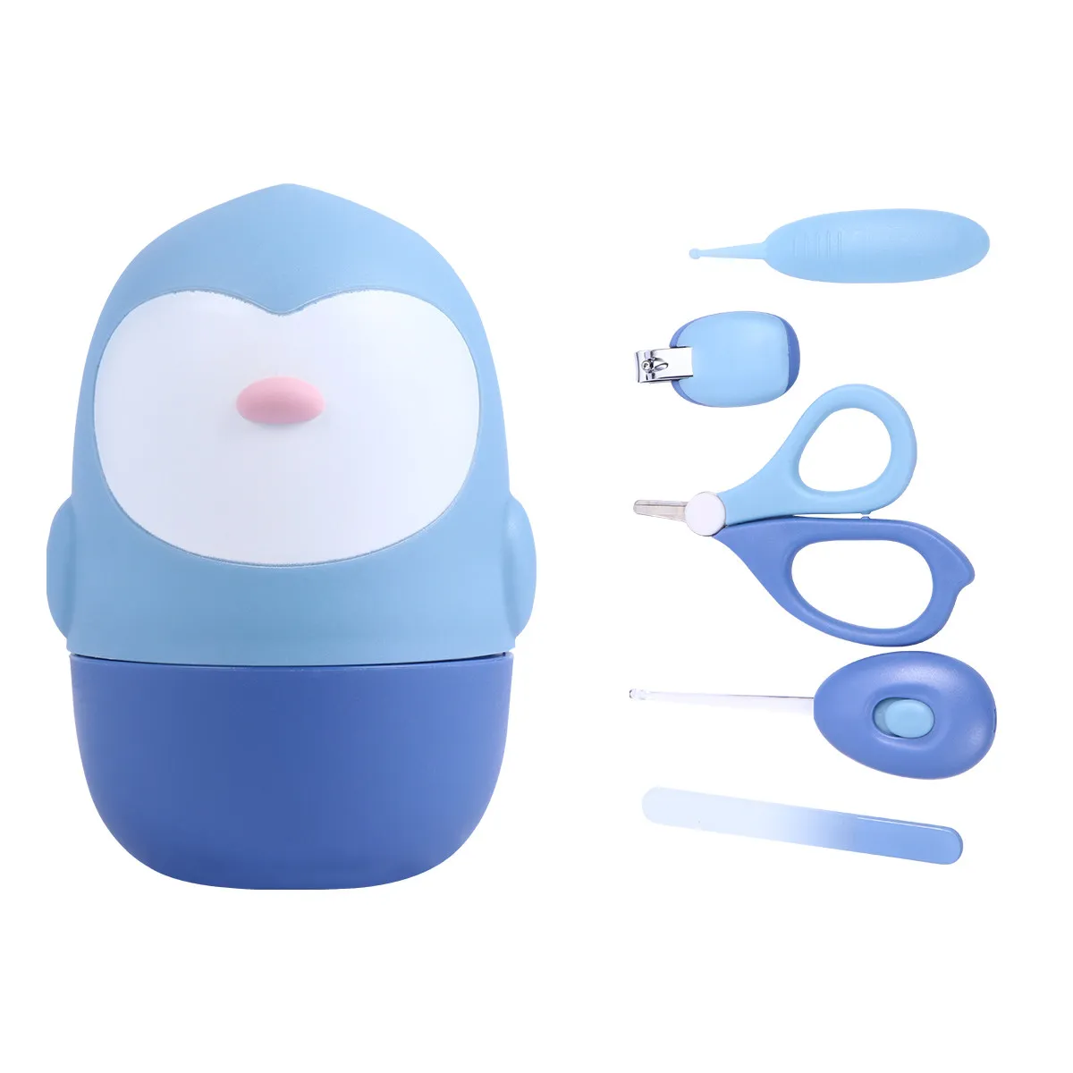 1Set Baby Care Kit 5 in 1 Infant Grooming Set Stainless Steel PP Ergonomic Cartoon Ear Spoon Safe Nail Trimming Blue
1Set Baby Care Kit 5 in 1 Infant Grooming Set Stainless Steel PP Ergonomic Cartoon Ear Spoon Safe Nail Trimming Blue