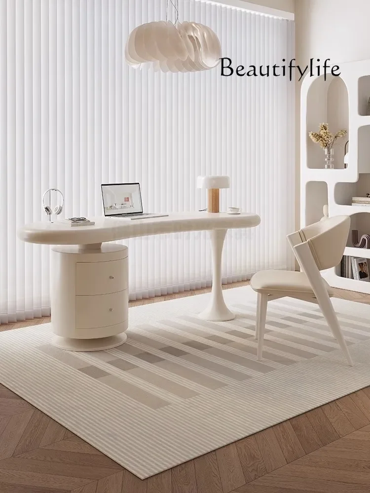 N19 Cream Style Desk Light Luxury Modern Simple Retro Study Shaped Office Computer Desk
N19 Cream Style Desk Light Luxury Modern Simple Retro Study Shaped Office Computer Desk
