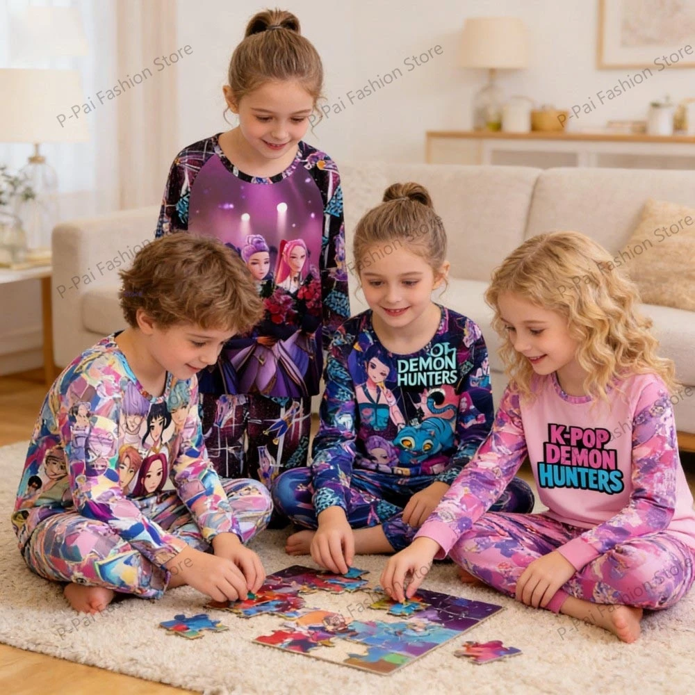 2026 2PC Long Sleeve Pajama Set For Kids Boys Girls Toddler Kpop Demon Sleepwear Pants Home Wear Children Clothing Pyjamas Suits
2026 2PC Long Sleeve Pajama Set For Kids Boys Girls Toddler Kpop Demon Sleepwear Pants Home Wear Children Clothing Pyjamas Suits
