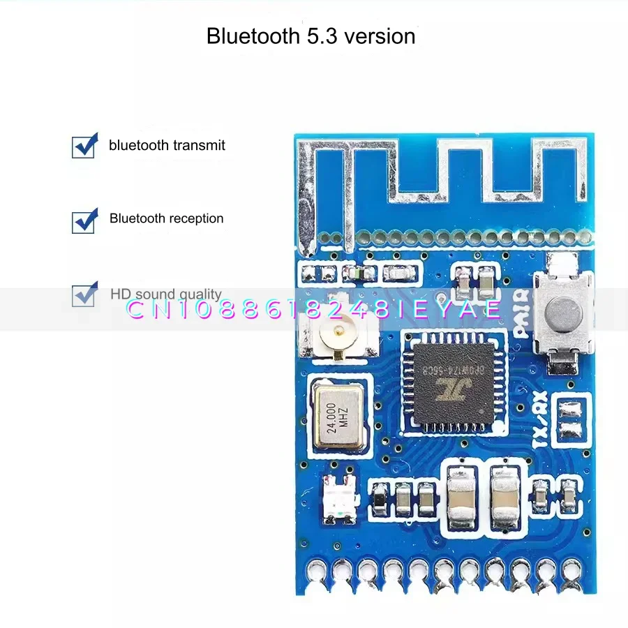 Плата модуля приемника стереоаудио передатчика 2-в-1, 5,3
Плата модуля приемника стереоаудио передатчика 2-в-1, 5,3