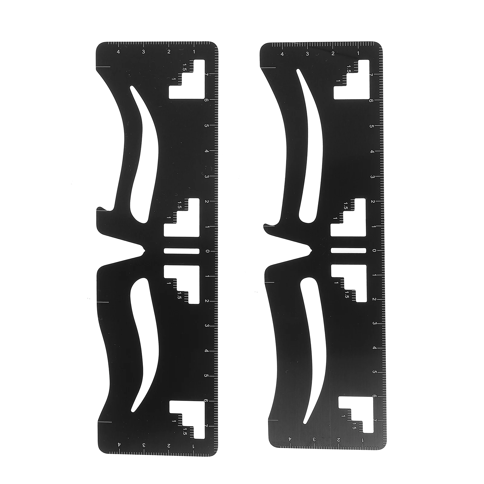Eyebrow Ruler Tools Practical Makeup Mold Stencil Stainless Steel Measuring Auxiliary Drawing Eyebrow Card Female Beauty Device
Eyebrow Ruler Tools Practical Makeup Mold Stencil Stainless Steel Measuring Auxiliary Drawing Eyebrow Card Female Beauty Device