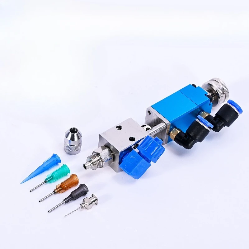 Thimble type dispensing valve, single liquid dispensing valve, spray valve
Thimble type dispensing valve, single liquid dispensing valve, spray valve