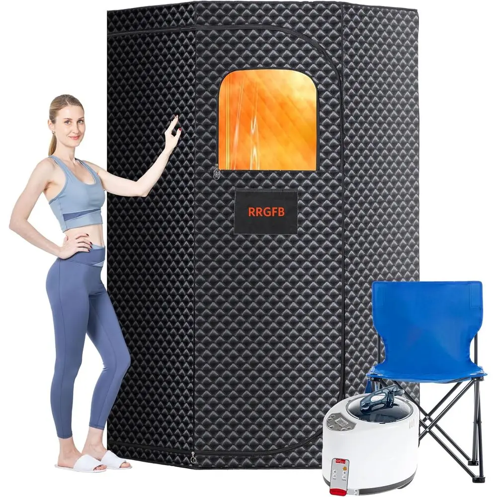 Sauna Box, Portable Steam Tent or Home Detox and Relaxation, Includes 3L Steamer, Remote Controller, olding Chair, Adjustable Ti
Sauna Box, Portable Steam Tent or Home Detox and Relaxation, Includes 3L Steamer, Remote Controller, olding Chair, Adjustable Ti