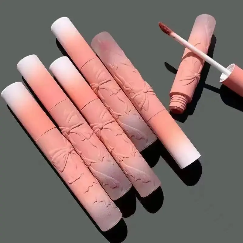 Lip Glaze High Gloss Moisturizing Sexy Red Lip Tint Lipstick Makeup Longlasting Color Non-stick Cup Lip Gloss Cosmetics