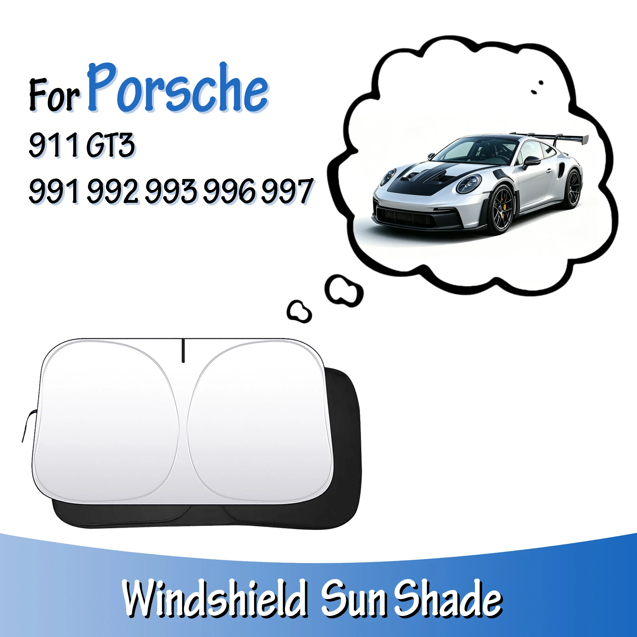 Windshield Sun Shade Heat Shield Lightproof Anti-UV Sunshade Foldable Car Accessories For Porsche 911 GT3 991 992 993 996 997
Windshield Sun Shade Heat Shield Lightproof Anti-UV Sunshade Foldable Car Accessories For Porsche 911 GT3 991 992 993 996 997