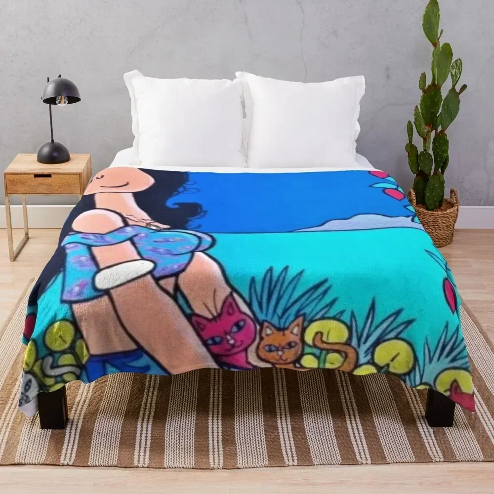 The Lady of the Cats Throw Blanket Flannels for sofa Luxury Designer sofa bed Blankets
The Lady of the Cats Throw Blanket Flannels for sofa Luxury Designer sofa bed Blankets