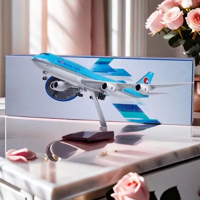 New 1/160 Airplane Korean Air 747 B747-8 Airline Civil Airliner Model LED Light Landing Gear 47CM Plane Model Gifts Display
New 1/160 Airplane Korean Air 747 B747-8 Airline Civil Airliner Model LED Light Landing Gear 47CM Plane Model Gifts Display
