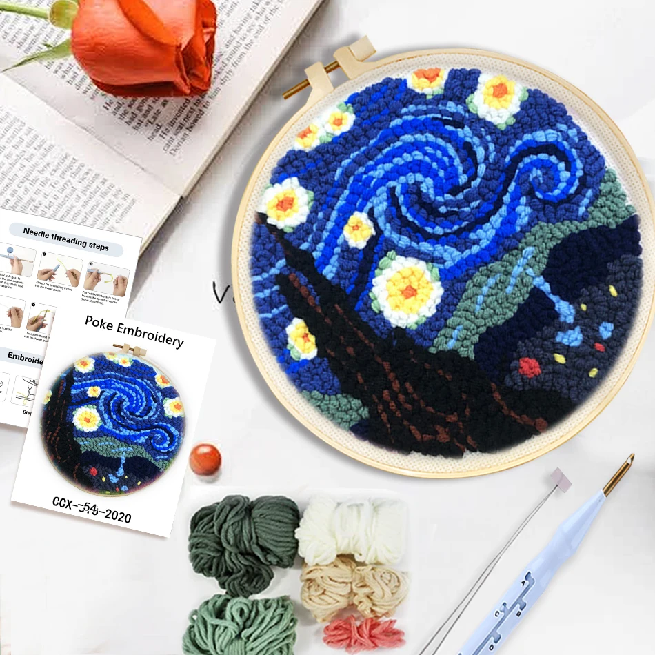 Scenic Punch Needle Embroidery Starter Kits for Beginners Adults Starlit Sky Handicrafts Poking Embroidery Art Crafts Home Decor
Scenic Punch Needle Embroidery Starter Kits for Beginners Adults Starlit Sky Handicrafts Poking Embroidery Art Crafts Home Decor