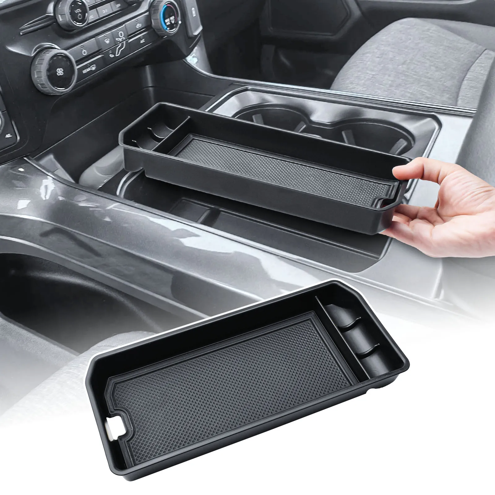 For Ford F150 2021-2024 2025 Center Console Pocket Hidden Cover Gear Shift Coin Storage Adapter Insert Cubby Cover Accessories
For Ford F150 2021-2024 2025 Center Console Pocket Hidden Cover Gear Shift Coin Storage Adapter Insert Cubby Cover Accessories