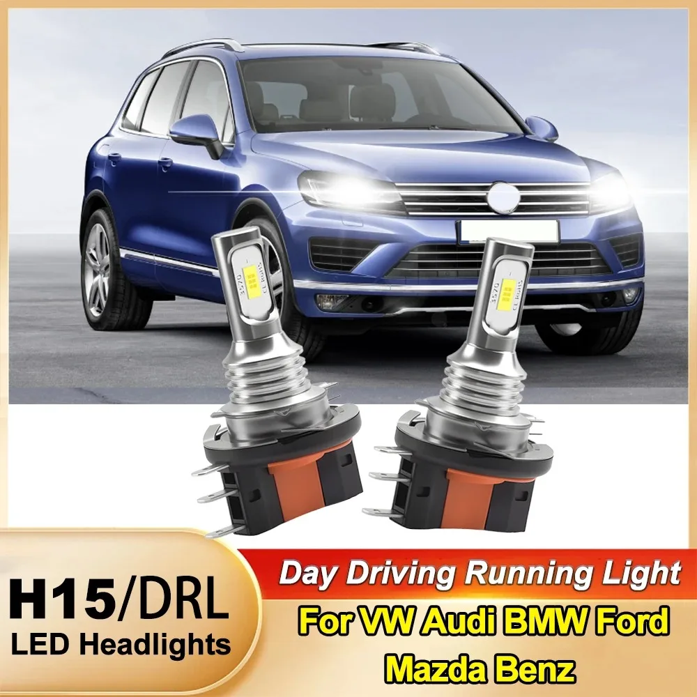 50000LM H15 LED Headlight Bulbs Canbus Lamp LED High Low Beam DRL 6000K White For VW Golf 6 MK3 Mk4 BMW Mercedes Audi Ford Mazda
50000LM H15 LED Headlight Bulbs Canbus Lamp LED High Low Beam DRL 6000K White For VW Golf 6 MK3 Mk4 BMW Mercedes Audi Ford Mazda
