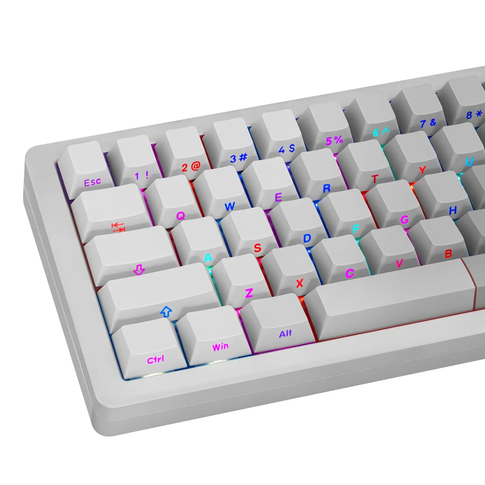 121 Keys Grey Side Printed RGB Backlit Keycaps Cherry Profile Double Shot PBT Keycaps for MX Switches Mechanical Gamer Keyboard
121 Keys Grey Side Printed RGB Backlit Keycaps Cherry Profile Double Shot PBT Keycaps for MX Switches Mechanical Gamer Keyboard