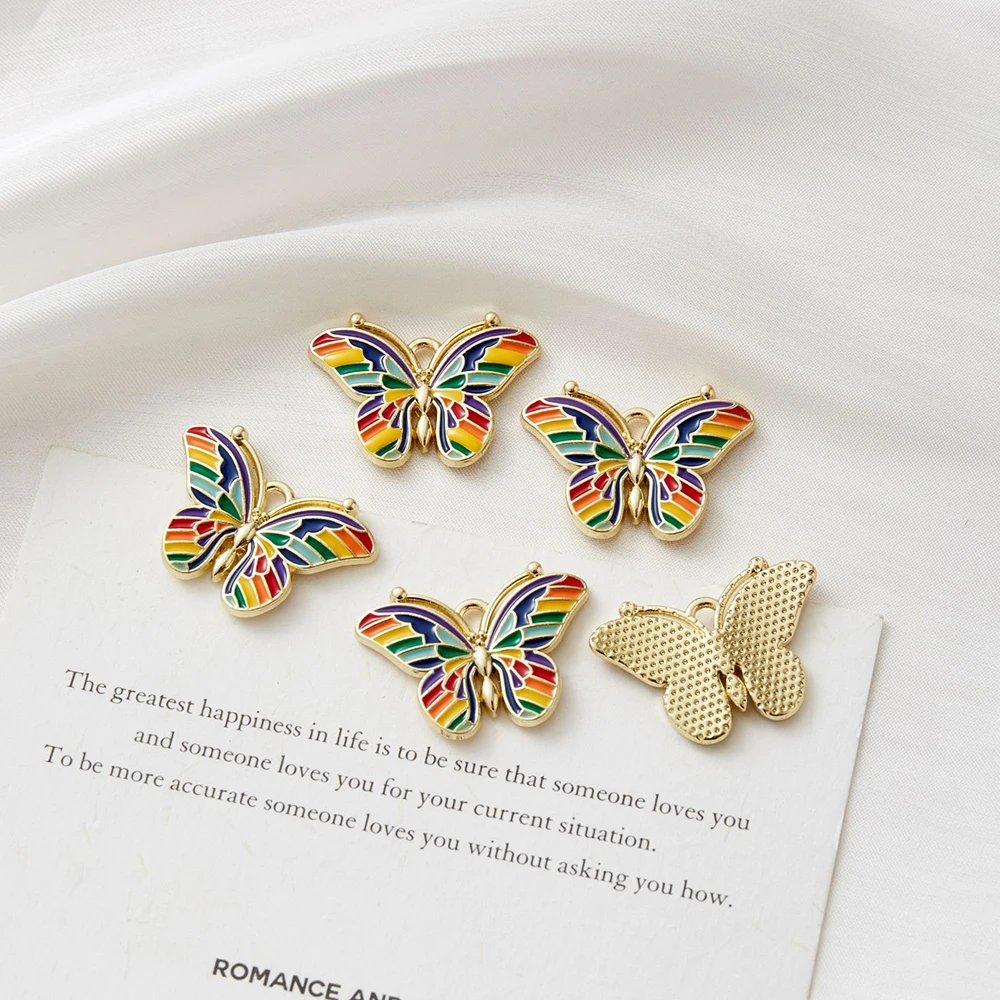 30pcs Mix Color Alloy Hand drawn colorful butterfly fries Pendant Charms For Jewelry Making DIY Necklace Bracelet Accessories
30pcs Mix Color Alloy Hand drawn colorful butterfly fries Pendant Charms For Jewelry Making DIY Necklace Bracelet Accessories