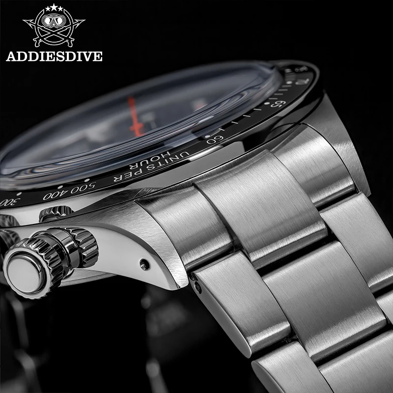 ADDIESDIVE AD2520 Ceramic Bezel Men's Quartz Watches Stainless Steel VK64 Chronograph Bubble Mirror Glass BGW9 Luminous Watches
ADDIESDIVE AD2520 Ceramic Bezel Men's Quartz Watches Stainless Steel VK64 Chronograph Bubble Mirror Glass BGW9 Luminous Watches