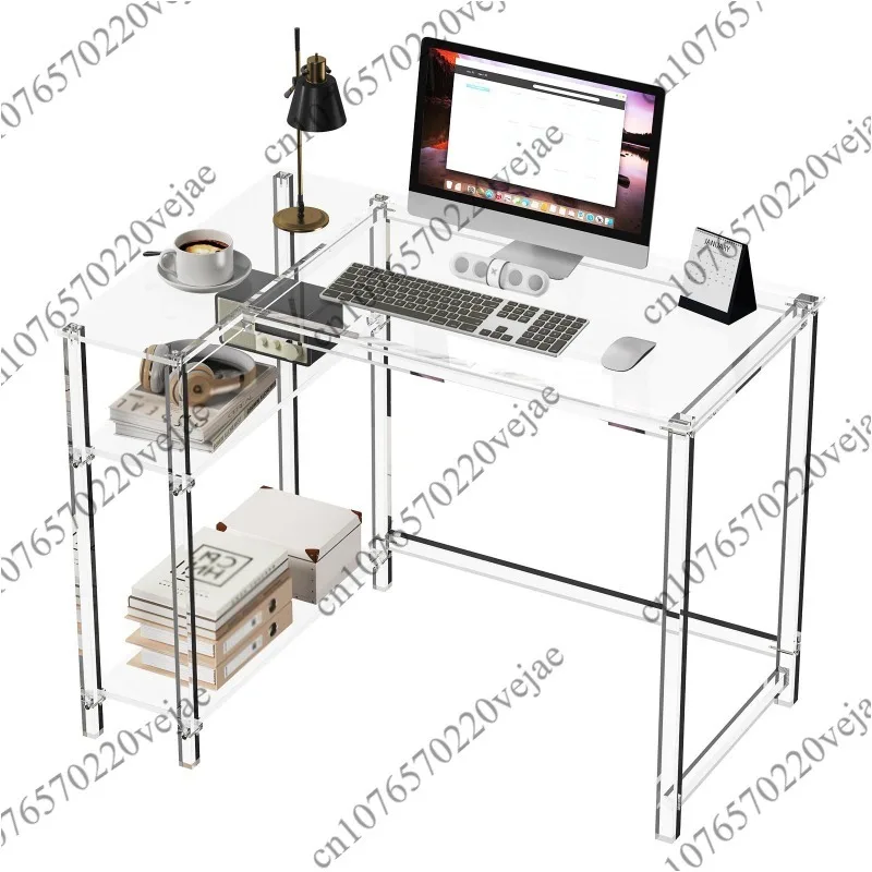 Popular acrylic desk transparent desk modern simple multi-layer table with storage
Popular acrylic desk transparent desk modern simple multi-layer table with storage