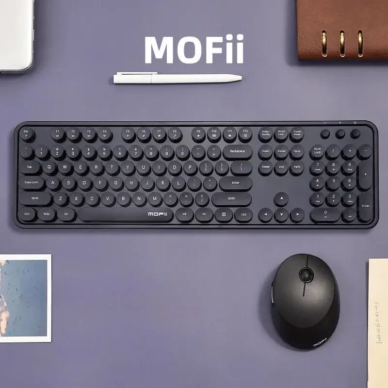 Mofii Sweet 2.4G Wireless Keyboard Mouse Combo 104Key Retro Round Keycap for Laptop Office Work
Mofii Sweet 2.4G Wireless Keyboard Mouse Combo 104Key Retro Round Keycap for Laptop Office Work
