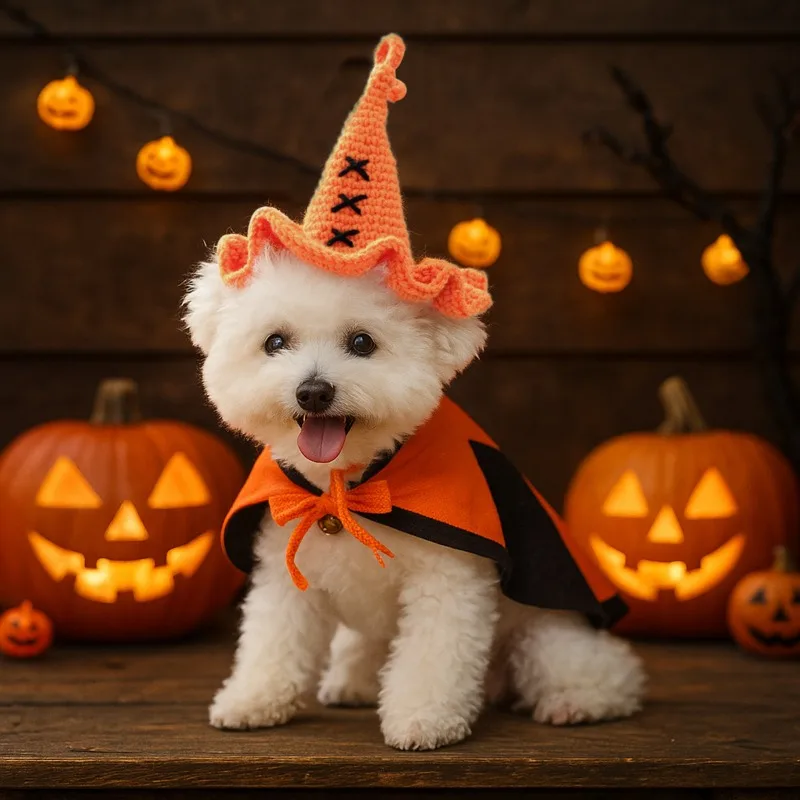 Halloween Pet Wizard Hat For Dogs And Cats Knit Crochet Costume Accessory Pumpkin Witch Hat For Small Medium Puppies Kittens
Halloween Pet Wizard Hat For Dogs And Cats Knit Crochet Costume Accessory Pumpkin Witch Hat For Small Medium Puppies Kittens