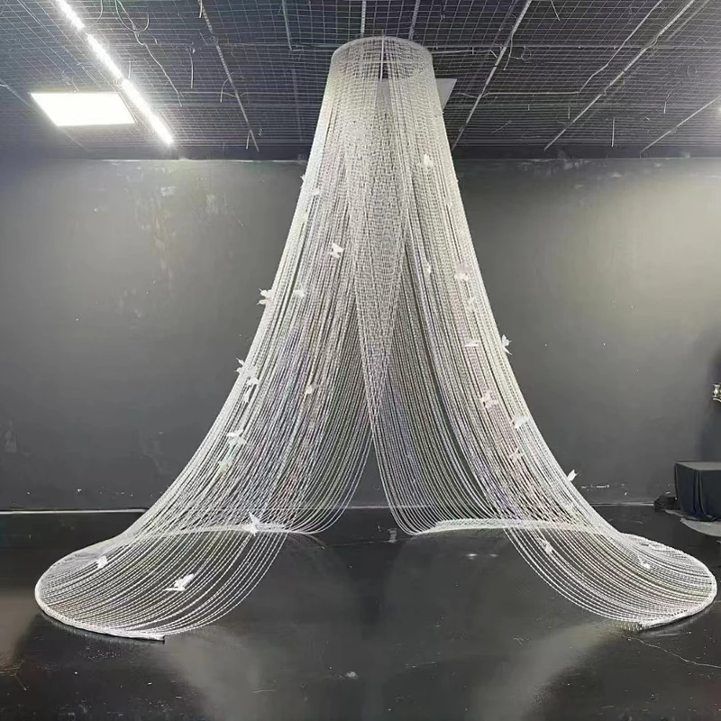 New Butterfly Dream Finished Acrylic Crystal Conical Bead Curtain Hall Background Crystal Pavilion Curtain Banquet Hall
New Butterfly Dream Finished Acrylic Crystal Conical Bead Curtain Hall Background Crystal Pavilion Curtain Banquet Hall