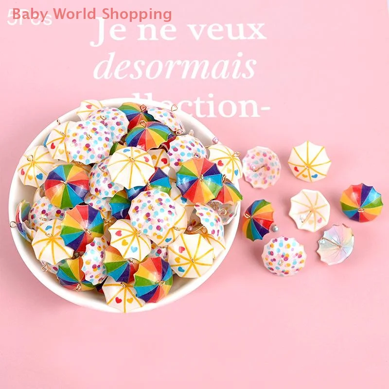 5Pcs Dollhouse Mini Simulation Small Umbrella DIY Earrings Necklace Charms Scrapbooking Embellishment Craft Decoration
5Pcs Dollhouse Mini Simulation Small Umbrella DIY Earrings Necklace Charms Scrapbooking Embellishment Craft Decoration