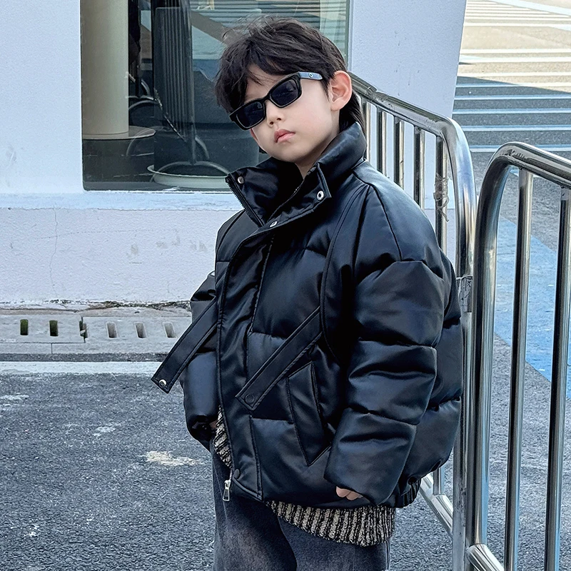 Boys Thickened Washless down Cotton Jacket Winter Coat Youth Popular Standard Fit Home Wear Long Sleeve Hooded Zipper Closure
Boys Thickened Washless down Cotton Jacket Winter Coat Youth Popular Standard Fit Home Wear Long Sleeve Hooded Zipper Closure