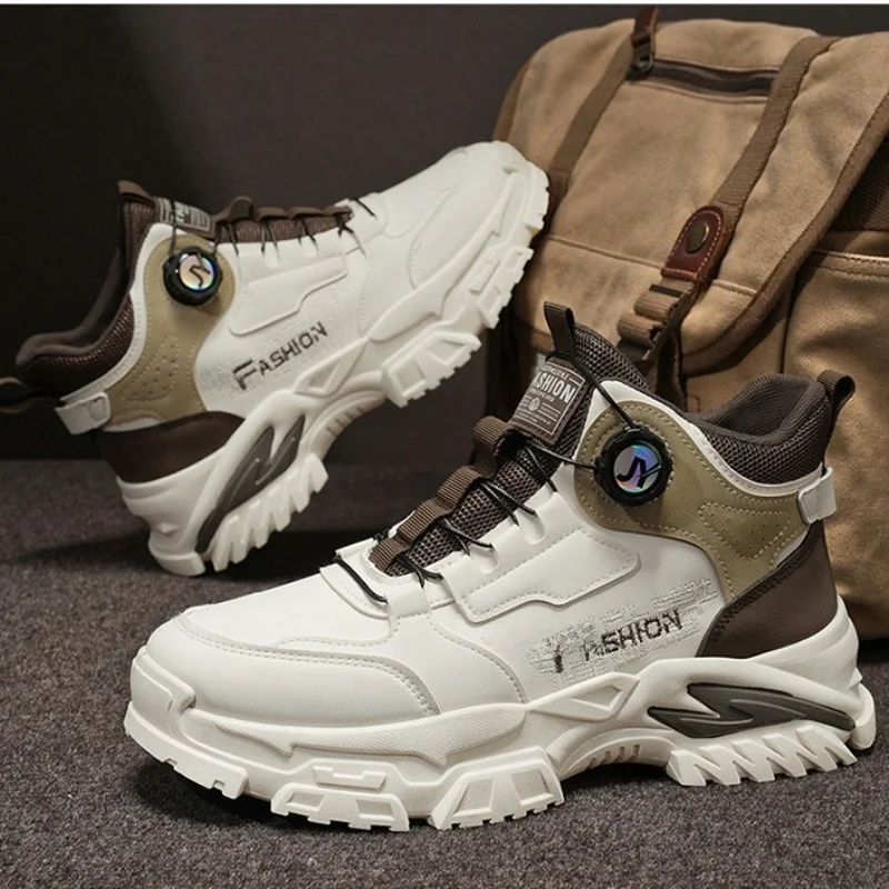 High-Top Men's Boots Casual Sports Rotation Button Thick Bottom Work Shoes Autumn Winter Leisure Boots MPPMCK
High-Top Men's Boots Casual Sports Rotation Button Thick Bottom Work Shoes Autumn Winter Leisure Boots MPPMCK