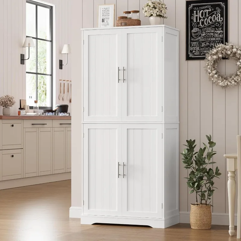 HITHOS 71.3" Tall Kitchen Pantry Storage Cabinet, Modern Kitchen Hutch with Storage Shelves, Food Pantry with Door Silver Handle
HITHOS 71.3" Tall Kitchen Pantry Storage Cabinet, Modern Kitchen Hutch with Storage Shelves, Food Pantry with Door Silver Handle