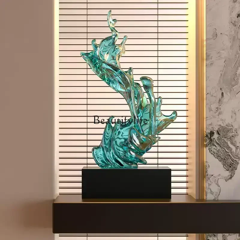 Light luxury high-end transparent art sculpture modern entrance large floor soft decorative ornament
Light luxury high-end transparent art sculpture modern entrance large floor soft decorative ornament