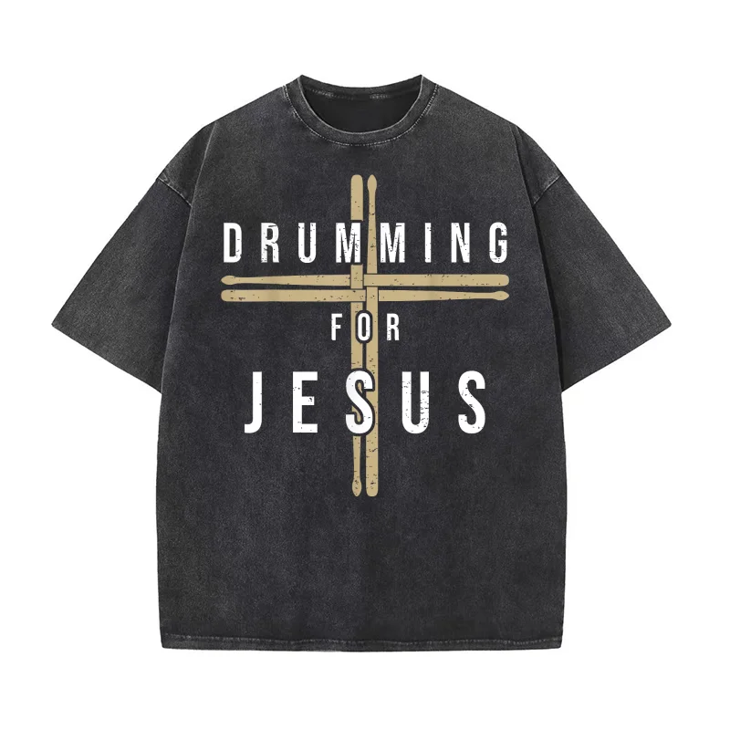 Drummer Drumming Drums Percussion I Jesus Christian Church T-shirt Men's Tee Shirt Short Sleeve Male Clothes Fashion
Drummer Drumming Drums Percussion I Jesus Christian Church T-shirt Men's Tee Shirt Short Sleeve Male Clothes Fashion