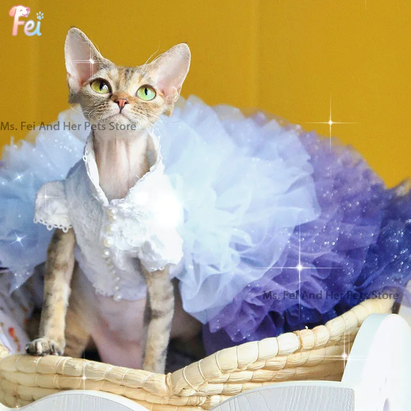 Luxury Pet Wedding Dress with Sparkle Tulle Train & Handmade Pearls - Custom Bridal Gown for Sphynx Cats, Teddy Dogs, Ceremony
Luxury Pet Wedding Dress with Sparkle Tulle Train & Handmade Pearls - Custom Bridal Gown for Sphynx Cats, Teddy Dogs, Ceremony