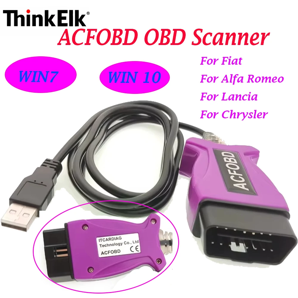 OBD2 Diagnostic Tool ACFOBD OBD Scanner for Fiat / Alfa Romeo / Lancia 1994 - 2023 support for WIN7 ,WIN 10 32bit
OBD2 Diagnostic Tool ACFOBD OBD Scanner for Fiat / Alfa Romeo / Lancia 1994 - 2023 support for WIN7 ,WIN 10 32bit