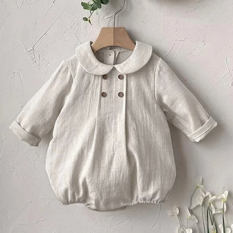Korean Style Toddler Baby Girl Romper Solid Color Cotton Long Sleeve Infant Baby Girls Jumpsuit Spring Autumn Baby Girls Clothes
Korean Style Toddler Baby Girl Romper Solid Color Cotton Long Sleeve Infant Baby Girls Jumpsuit Spring Autumn Baby Girls Clothes
