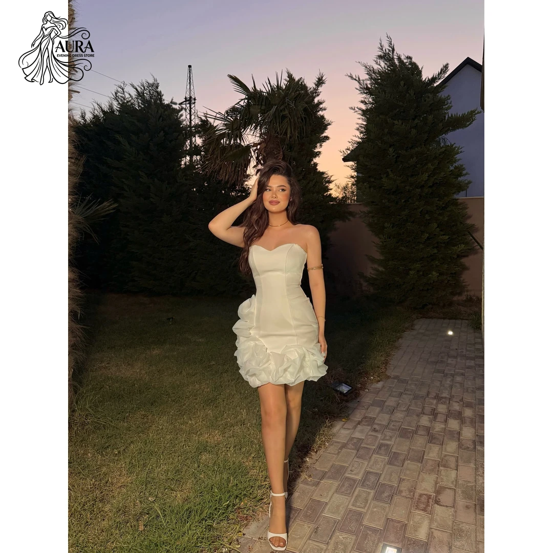 Aura Customized Ball Gowns Dresses Elegant Woman Dress Short Skirt Women's Formal Evening Gowns White Tube Top 2026 Prom Dresses
Aura Customized Ball Gowns Dresses Elegant Woman Dress Short Skirt Women's Formal Evening Gowns White Tube Top 2026 Prom Dresses