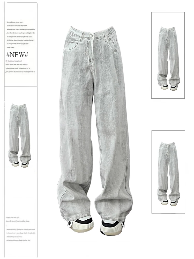 Women White Baggy Jeans Vintage Harajuku Denim Trousers 90s Aesthetic Y2k Cowboy Pants Trashy Japanese 2000s Style Clothes 2024
Women White Baggy Jeans Vintage Harajuku Denim Trousers 90s Aesthetic Y2k Cowboy Pants Trashy Japanese 2000s Style Clothes 2024