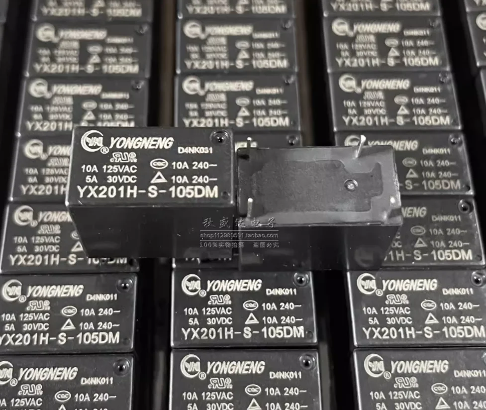 (10pcs) Original Universal Power Home Appliance Relay YX201H-S-105DM 10A5VDC 4-pin Set of normally open
(10pcs) Original Universal Power Home Appliance Relay YX201H-S-105DM 10A5VDC 4-pin Set of normally open