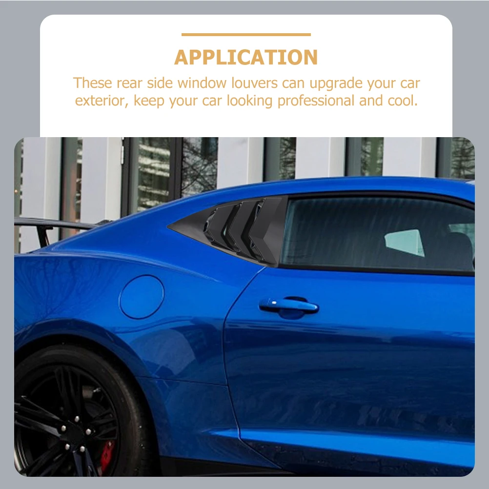 Car Side Vent Rear Window Louvers ABS Lightweight Durable Privacy Protection Easy Install Cover Tuyere Replacement Car Exterior
Car Side Vent Rear Window Louvers ABS Lightweight Durable Privacy Protection Easy Install Cover Tuyere Replacement Car Exterior