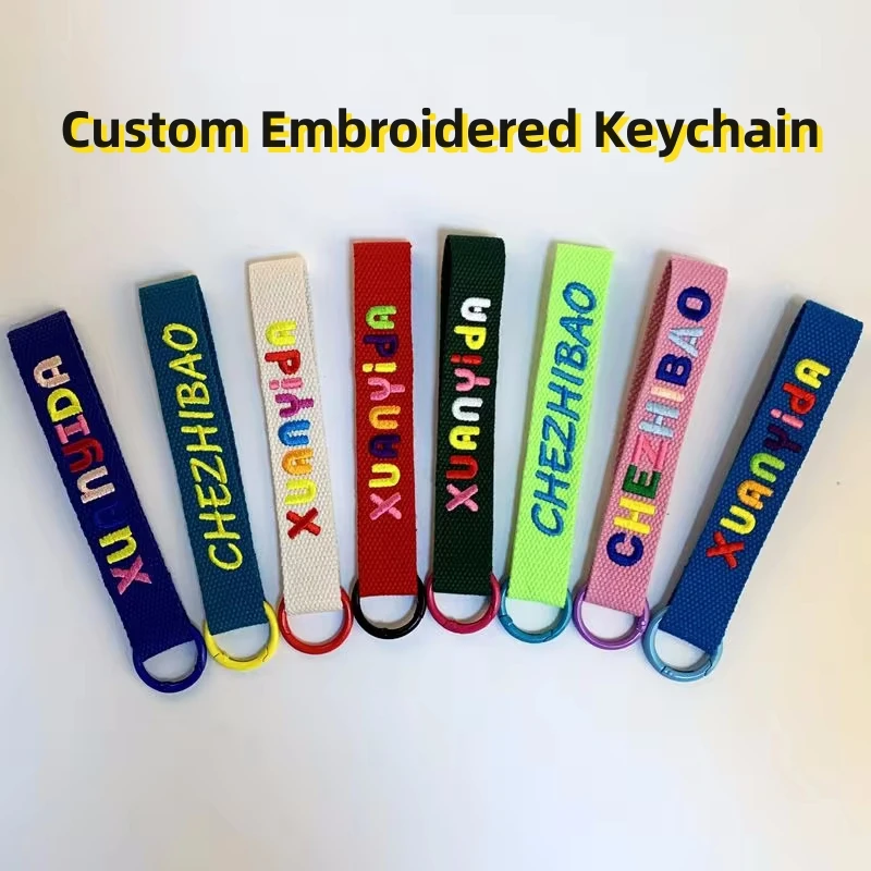 Custom Name Keychain Personalized Keyring Embroidery Tag Label For Children's Bag Clothes Pendant Gifts Key Chains Accessories
Custom Name Keychain Personalized Keyring Embroidery Tag Label For Children's Bag Clothes Pendant Gifts Key Chains Accessories