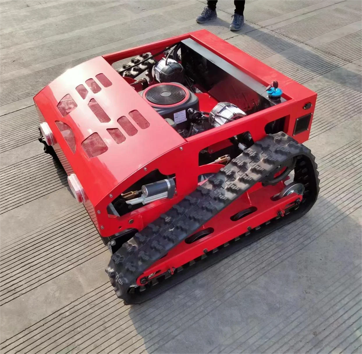 7.5HP бензиновый робот-газонокосилка с дистанционным управлением, бесконтактная гусеничная роботизированная газонокосилка для сельского хозяйства
7.5HP бензиновый робот-газонокосилка с дистанционным управлением, бесконтактная гусеничная роботизированная газонокосилка для сельского хозяйства