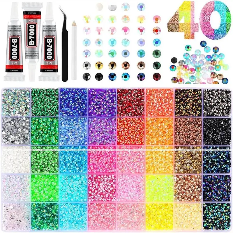 【ELECTRONIC-ACCESSORIES】Resin Jelly Rhinestone 40 Colors Flatback, 3Mm 32000 Pcs For DIY For Crafts Projects For Bedazzling Gem
【ELECTRONIC-ACCESSORIES】Resin Jelly Rhinestone 40 Colors Flatback, 3Mm 32000 Pcs For DIY For Crafts Projects For Bedazzling Gem