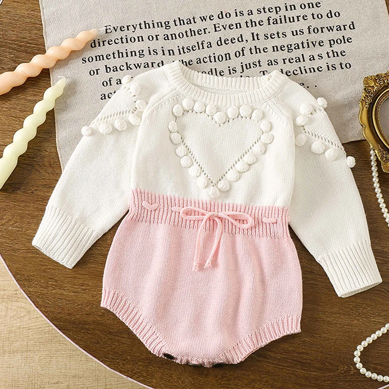 Autumn Lovely Heart Jumpsuit Infant Baby Girl Knitted Clothes Love Romper Bodysuit Outfit Spring Cotton Knitted Sweater Bodysuit
Autumn Lovely Heart Jumpsuit Infant Baby Girl Knitted Clothes Love Romper Bodysuit Outfit Spring Cotton Knitted Sweater Bodysuit
