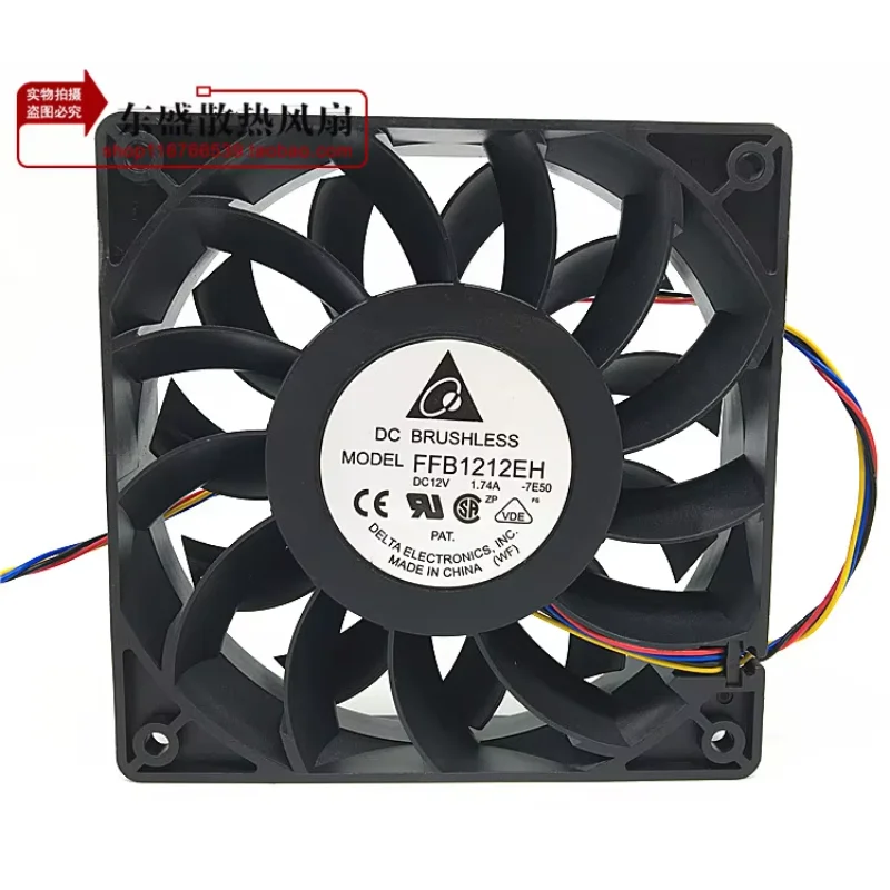Delta Electronics FFB1212EH 7E50 DC 12V 1.74A 120x120x25mm 3-wire Server Cooling Fan
Delta Electronics FFB1212EH 7E50 DC 12V 1.74A 120x120x25mm 3-wire Server Cooling Fan