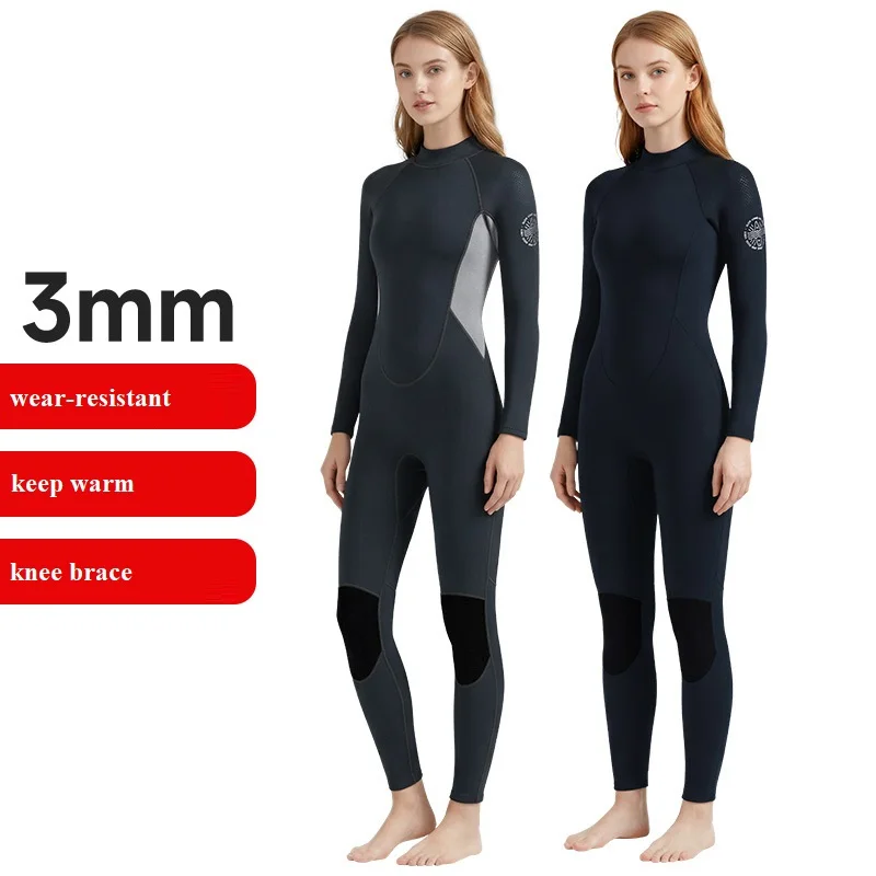 Women's Wetsuit Neoprene Swimsuit One-Piece 3MM Diving Suit Woman With Sleeve Scuba Female Keep Warm Surf Swimwear
Women's Wetsuit Neoprene Swimsuit One-Piece 3MM Diving Suit Woman With Sleeve Scuba Female Keep Warm Surf Swimwear