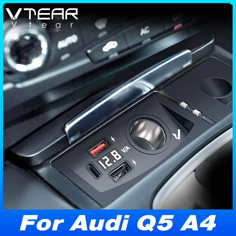 Для Audi A4 B8/A5 S5 Rs5/Audi Q5 2010-2017 автомобильный адаптер прикуривателя, разветвитель, аксессуары для быстрой зарядки, модификация
Для Audi A4 B8/A5 S5 Rs5/Audi Q5 2010-2017 автомобильный адаптер прикуривателя, разветвитель, аксессуары для быстрой зарядки, модификация