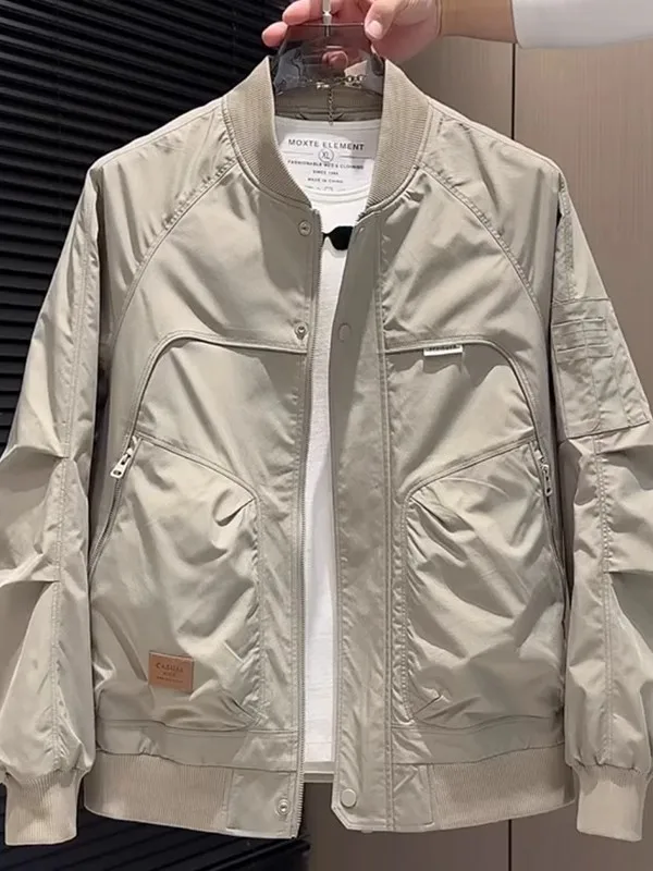 Men's Baseball Jaet Spring Autumn Casual Outdoor Windproof Loose Fit Polyester Fabric Zipper Closure Long Sve Faionable
Men's Baseball Jaet Spring Autumn Casual Outdoor Windproof Loose Fit Polyester Fabric Zipper Closure Long Sve Faionable