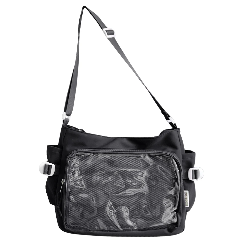 Women Ita Bag Teenagers School Bag with Clear Window Fashion Shoulder Bag Multi-pockets Stylish Crossbody Bag Trendy Outdoor Bag
Women Ita Bag Teenagers School Bag with Clear Window Fashion Shoulder Bag Multi-pockets Stylish Crossbody Bag Trendy Outdoor Bag