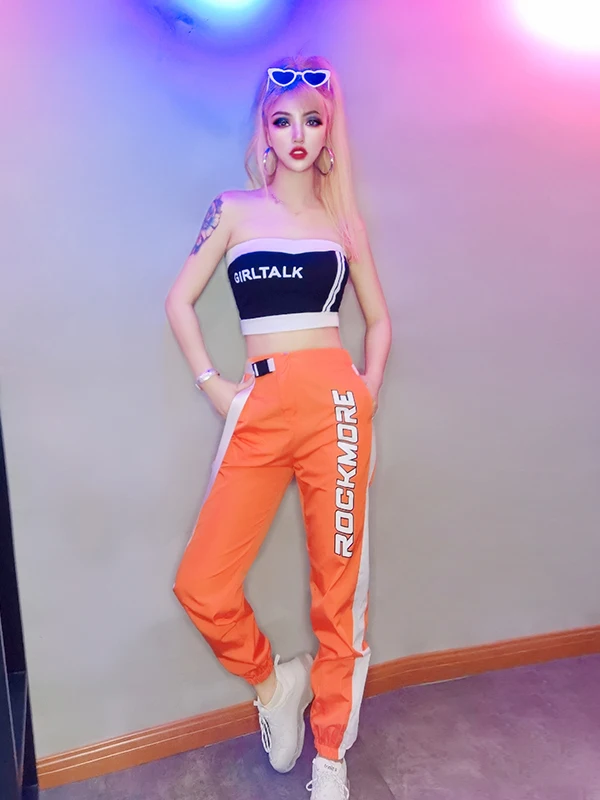 Sexy Jazz Stage Outfit Promotional Dance Performance Costume New Hip Hop Fashion Set Long Pants Workwear for Bar DS Show
Sexy Jazz Stage Outfit Promotional Dance Performance Costume New Hip Hop Fashion Set Long Pants Workwear for Bar DS Show