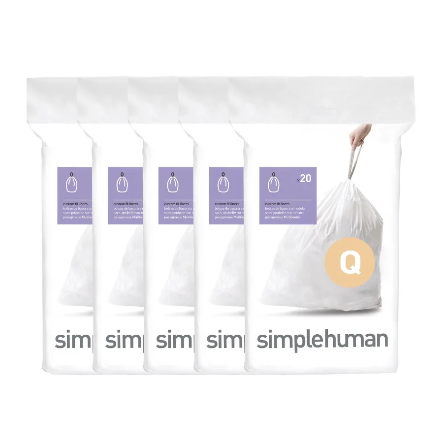 Code Q Custom Fit Drawstring Trash Bags in Dispenser Packs 100 Count 50-65 Liter/ 13-17 Gallon White
Code Q Custom Fit Drawstring Trash Bags in Dispenser Packs 100 Count 50-65 Liter/ 13-17 Gallon White