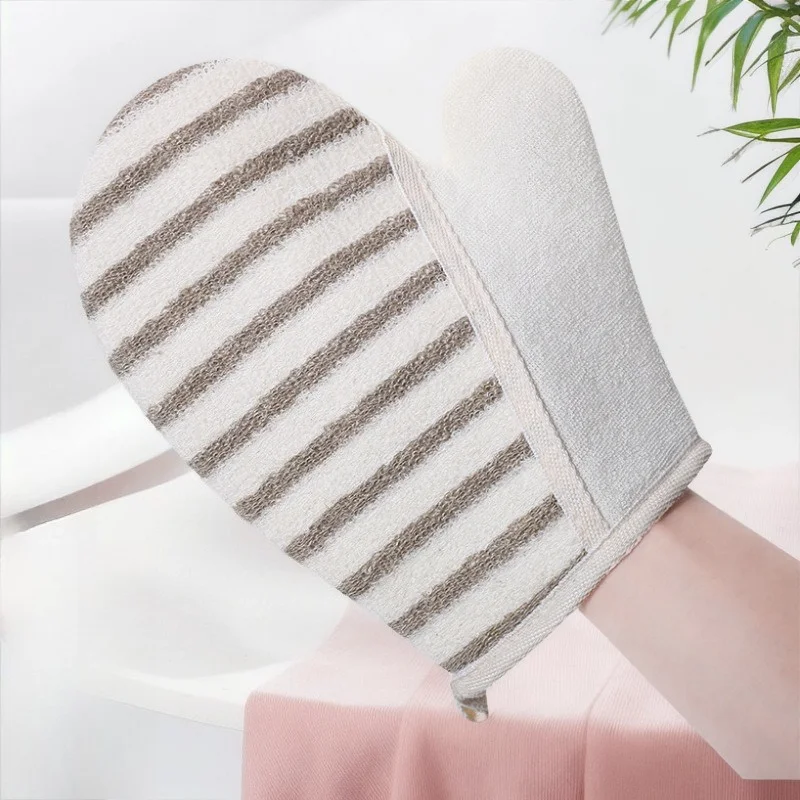 Exfoliating Bath Mitt, Linen Body Scrubber, Shower Glove for Dead Skin Removal
Exfoliating Bath Mitt, Linen Body Scrubber, Shower Glove for Dead Skin Removal