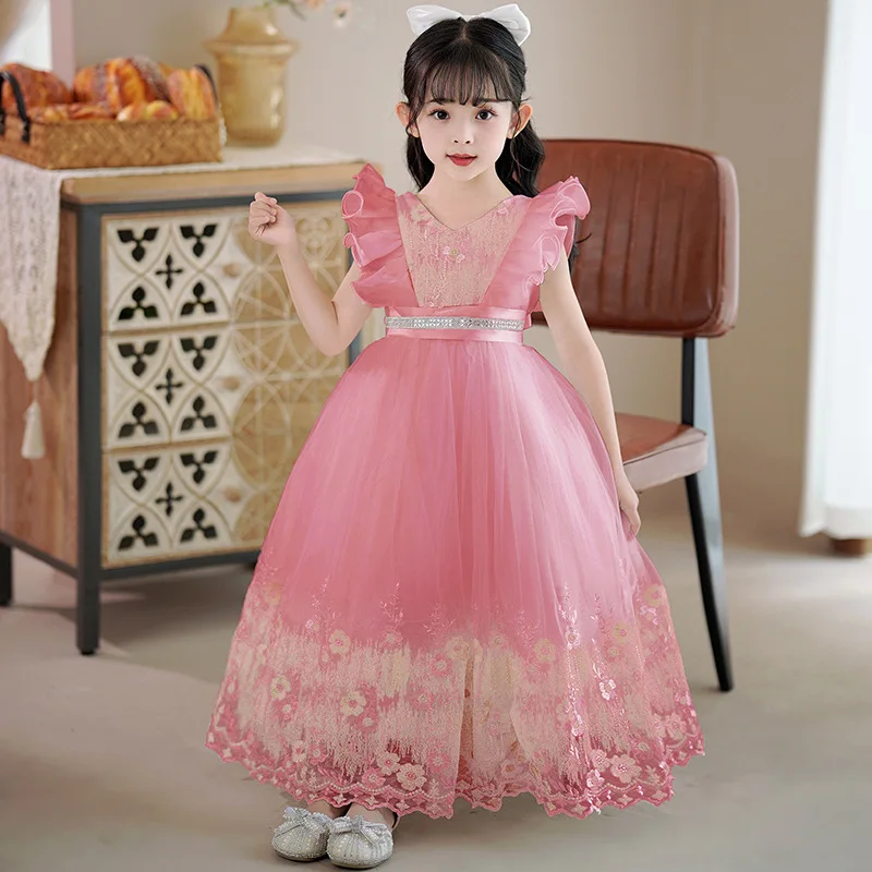 Girls Party Dresses Kids Ceremony Evening Dresses Flower Embroidery Luxury Wedding Birthday Party Piano Performance Prom Gown
Girls Party Dresses Kids Ceremony Evening Dresses Flower Embroidery Luxury Wedding Birthday Party Piano Performance Prom Gown